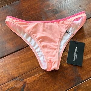 PrettyLittleThing Pink Bikini Bottoms Size 6